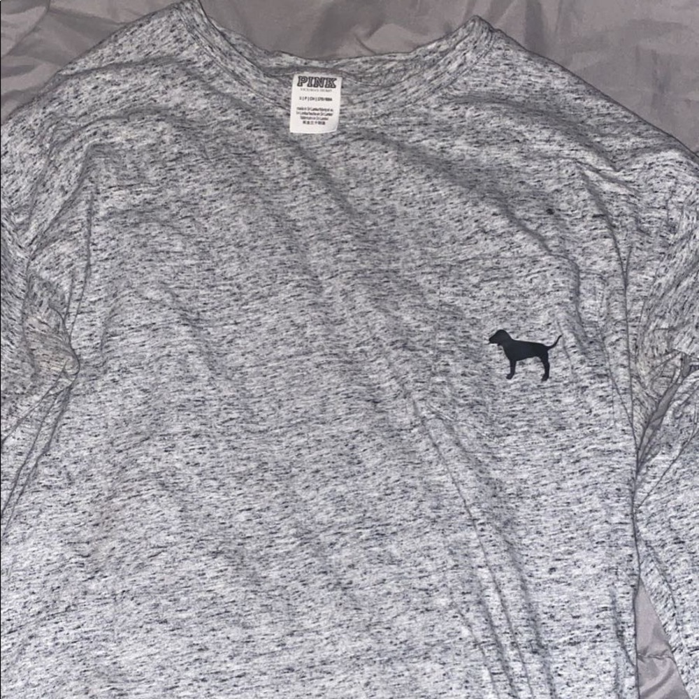 Grey long sleeve VS PINK shirt